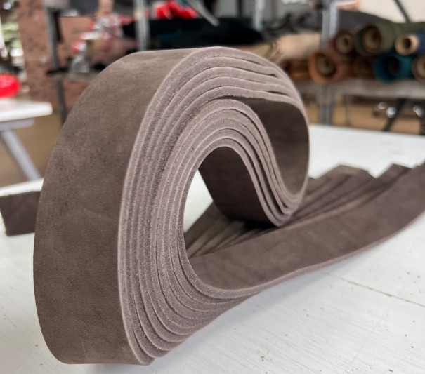 Ременные заготовки (Горький шоколад) , без  финишем, 130-140 см